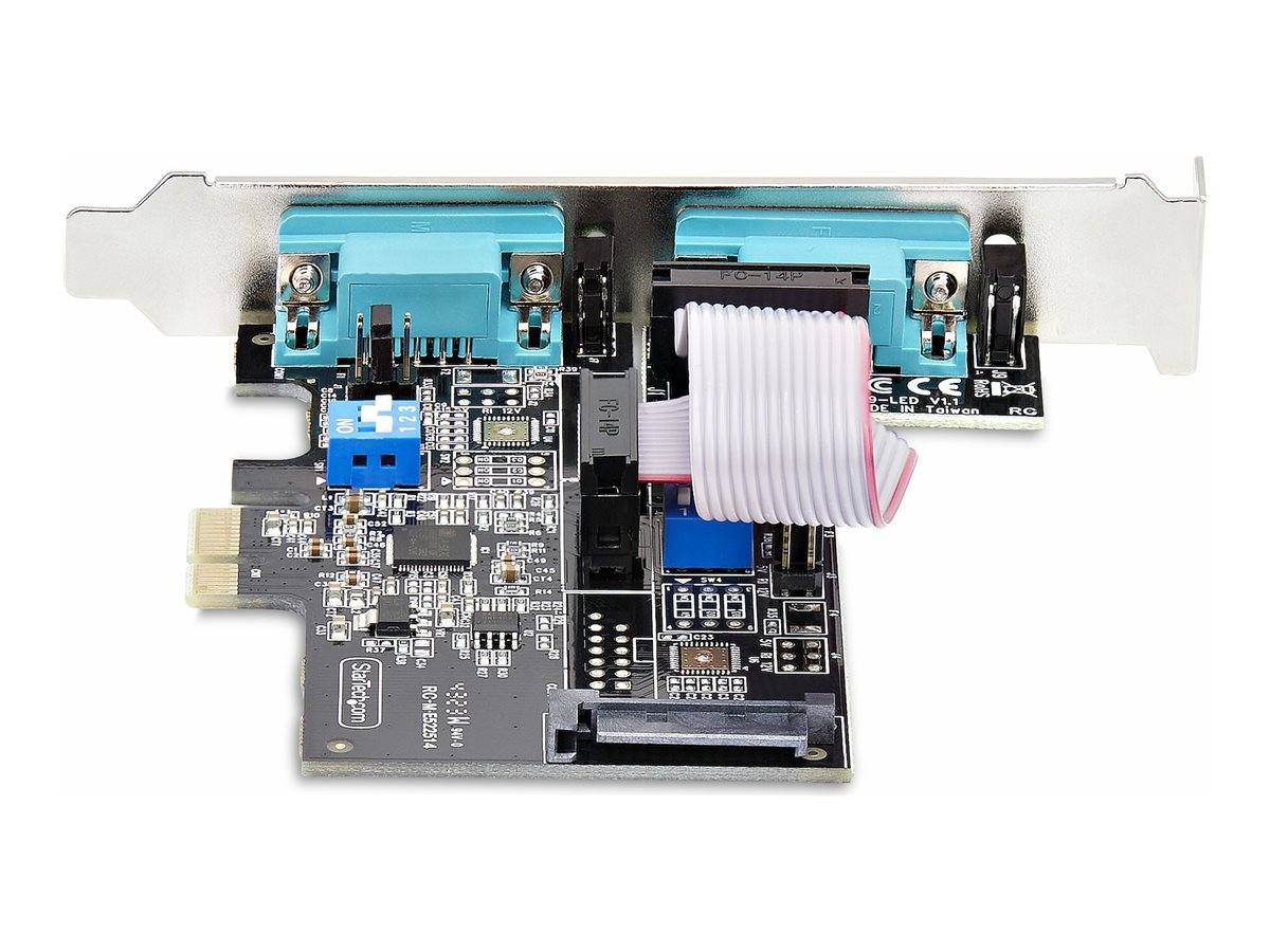 StarTech.com 2-Port Serial PCIe Card, Dual-Port PCI Express to RS232/RS422/RS485 (DB9)