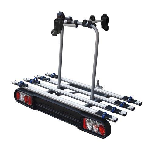 Race 4 Kupplungsträger Fahrradträger 4Räder klappbar + Nekkar Gepäckbox schwarz