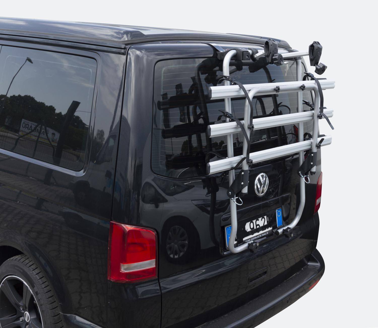 Fahrradträger Shadow für für VW T5 Multivan Bus Transporter Bulli 2003-2015 für 3 Fahrräder Räder Heckträger