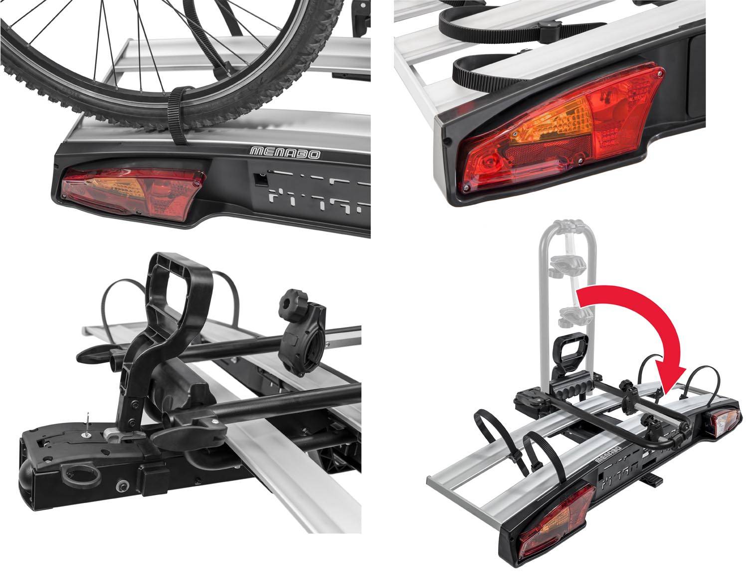 Fahrradträger ALIOTH 3 für 3 Räder Heckträger klappbar Anhängerkupplung abschließbar