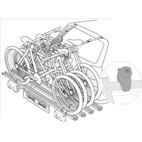 Menabo Kupplungsträger Heckträger Race 4 für 4 Räder + Transportbox Nekkar 300 Liter Menabo Kupplungsträger Heckträger Race 4 für 4 Räder + Transportbox Nekkar 300 Liter