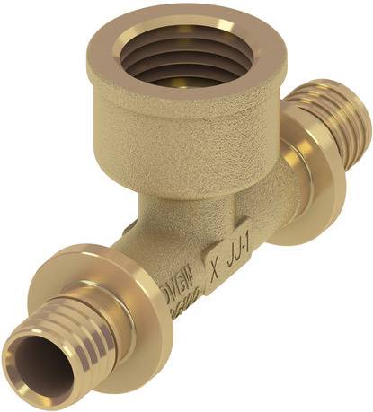 TECEflex T-Stück Rotguss d= 20mmx1/2 IGx20mm