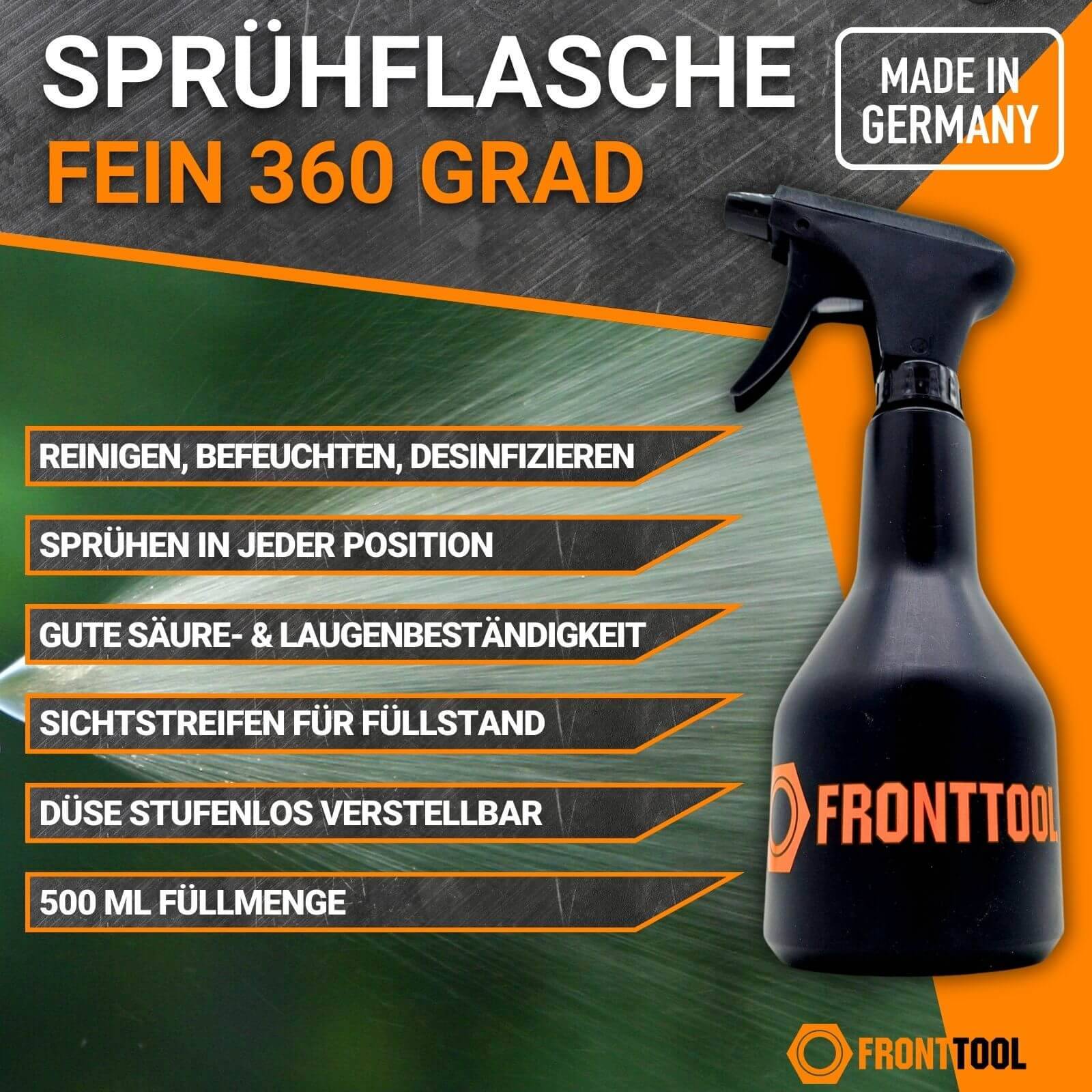 TECHNOLIT Reinigungskonzentrat HR-2000 Super inkl. Sprühflasche 360 Grad 500ml - Inhalt:1 Liter