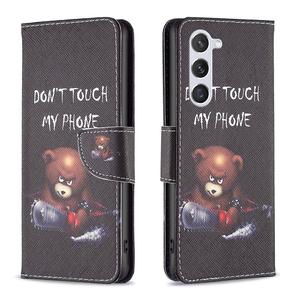 Für Samsung Galaxy S24 Kunstleder Handy Tasche Hülle Book Motiv 1 Case