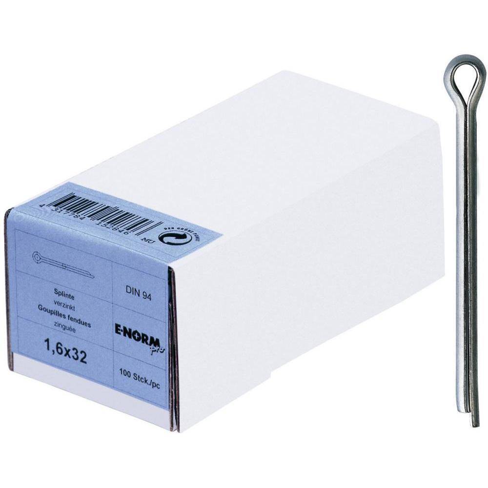 Splint HPE-NORMpro - glavanisch verzinkt - DIN 94 - 3,2x40 - VE 100 - Preis per VE