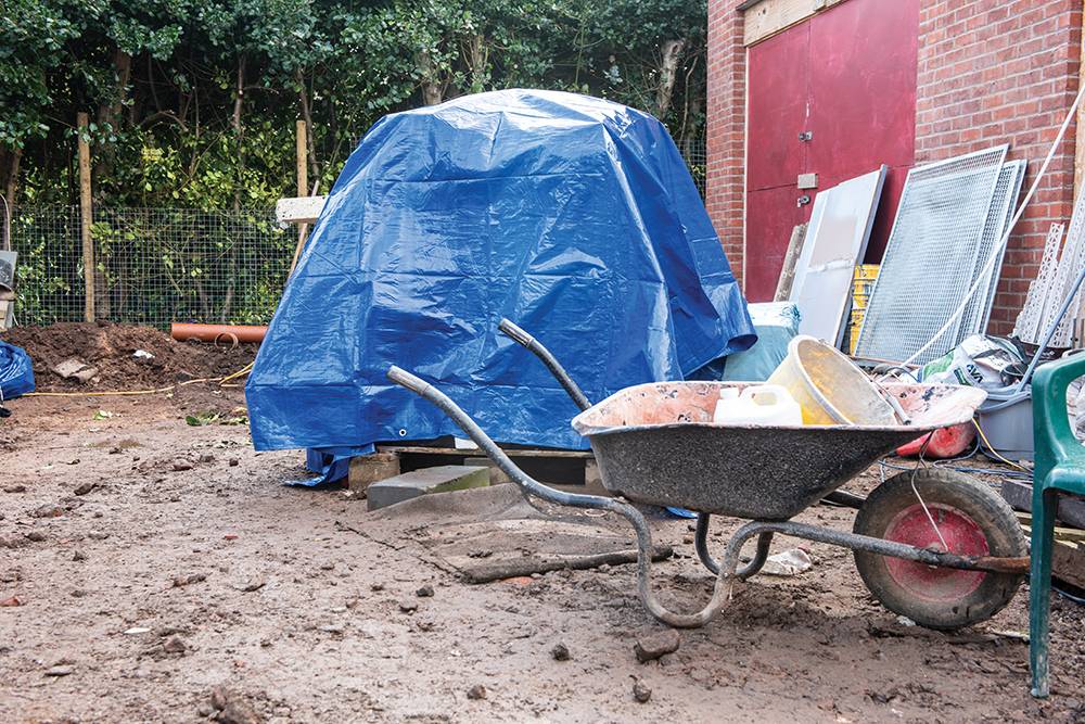 UV-beständige Abdeckplane 2,9 x 3,45 m