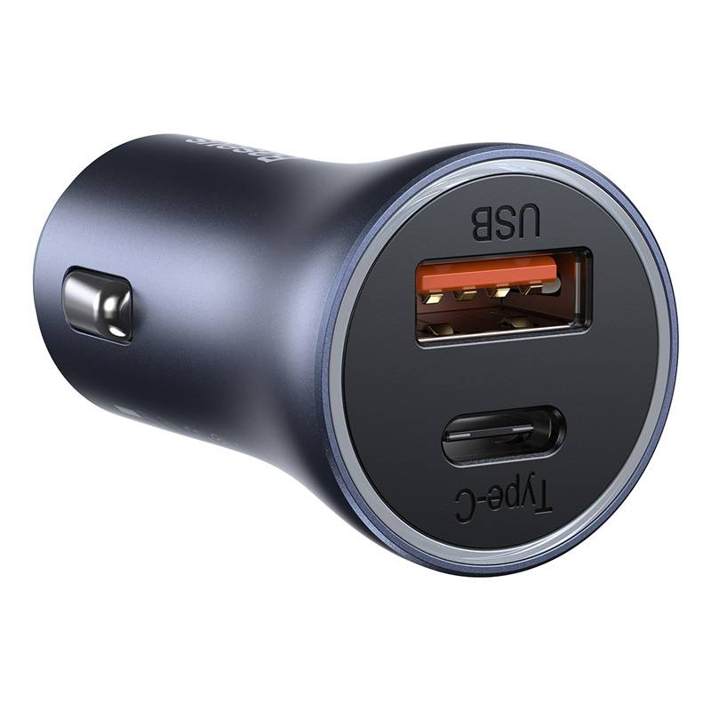 Baseus CAR CHARGER 12-24V USB+ USB-C 40W GRA