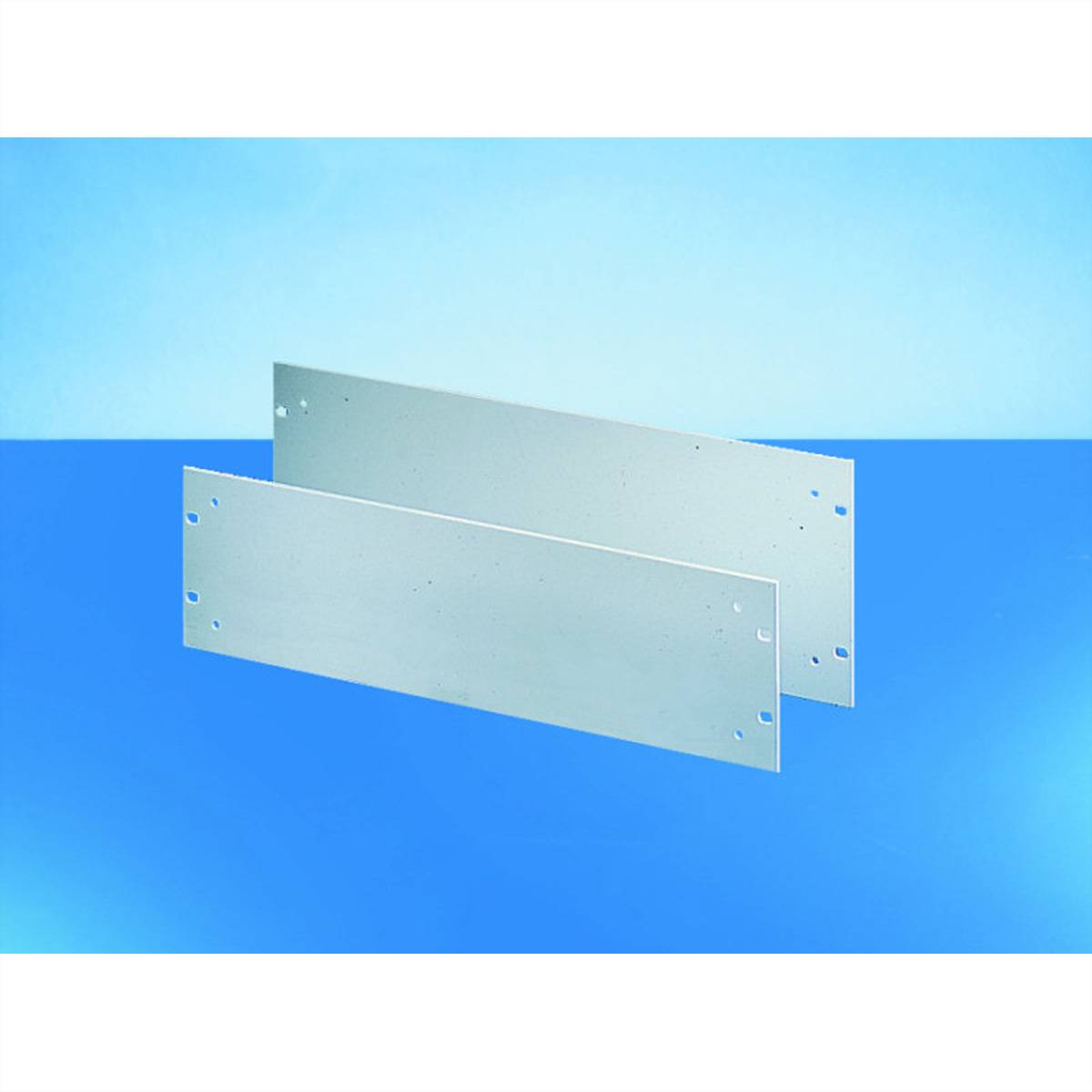 SCHROFF 19"-Frontplatten mit Löchern für Griffe - 19"-FRONTPL. 4HE VORELOXIERT