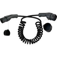 InLine EV Spiral-Autoladekabel 22kW Typ2 - 3-phasig - 7,5m - 7,5 m - halogenfrei