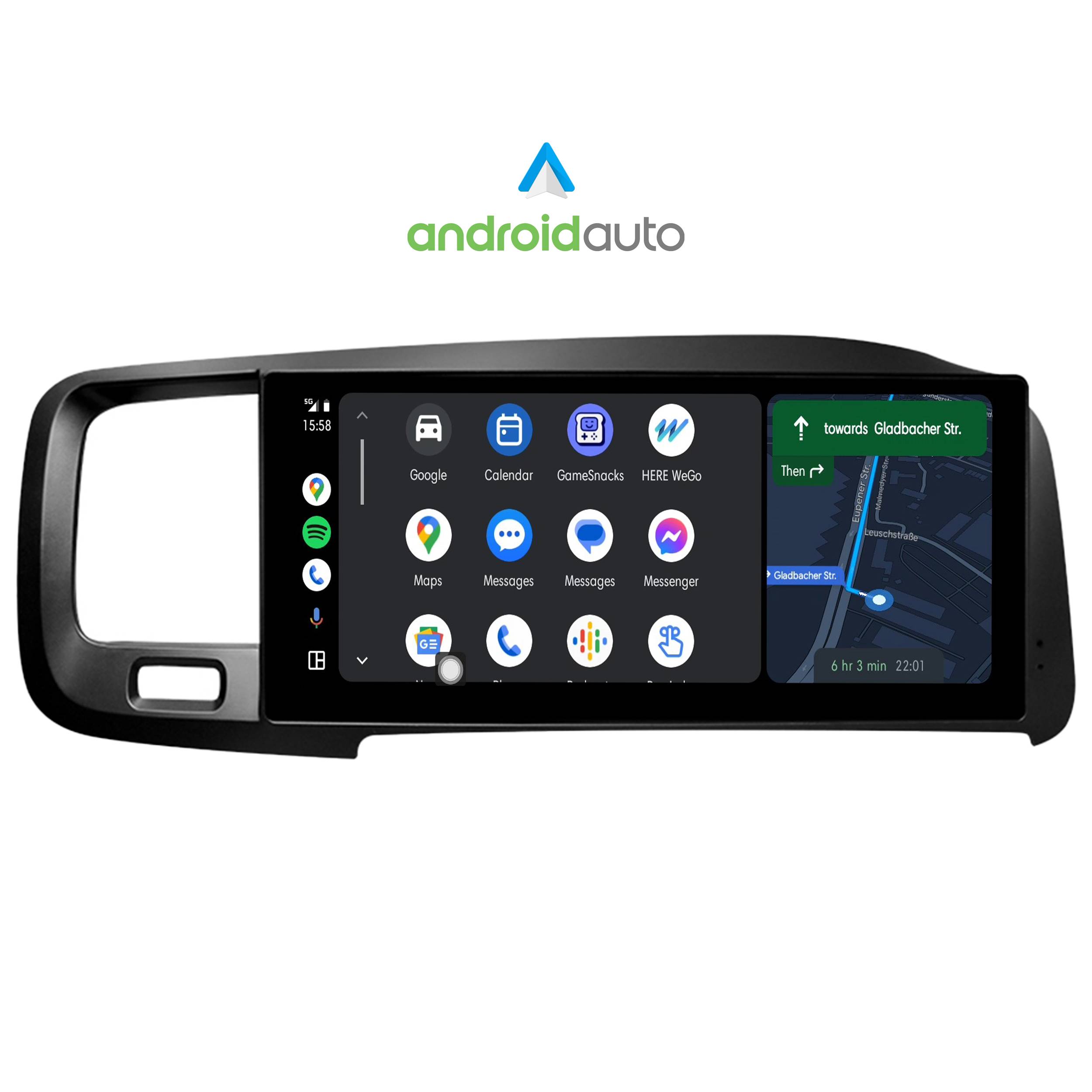 Für Volvo S60 V60 RHD (15-20) 8.8"Touchscreen Android Navigation GPS CarPlay