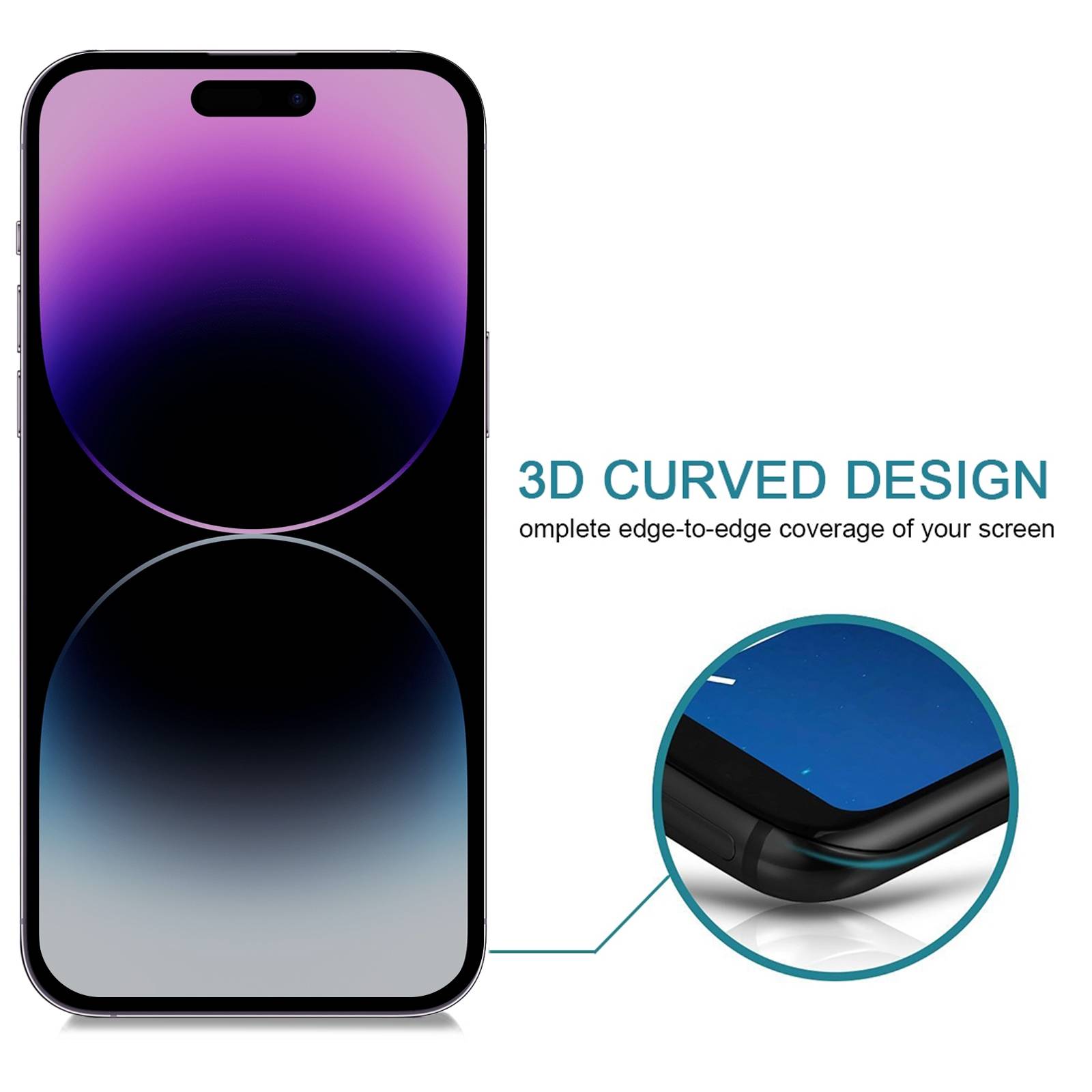 3x Anti-Spy 9H Panzerglas für iPhone 16 Plus Blickschutz Privacy echtes Tempered Glass Panzerfolie Displayschutz Schutzfolie Schutzglas Screen