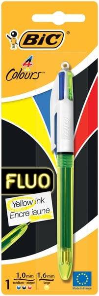 BIC Kugelschreiber 4 Colours FLUO 0.4/0.6mm