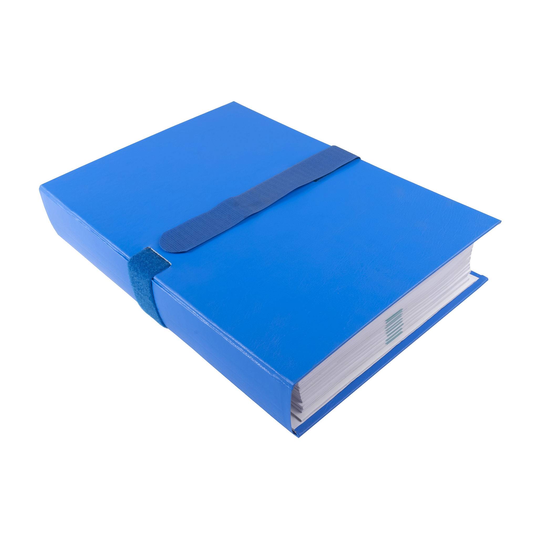 Exacompta 10x Mappe mit Gürtel mit Klettverschluss - 24x32cm - Blau - 2642E