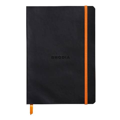 Rhodia Notizbuch A5 Softcover, 80 Bl 90g, dot/punktkariert, Schwarz 117452C
