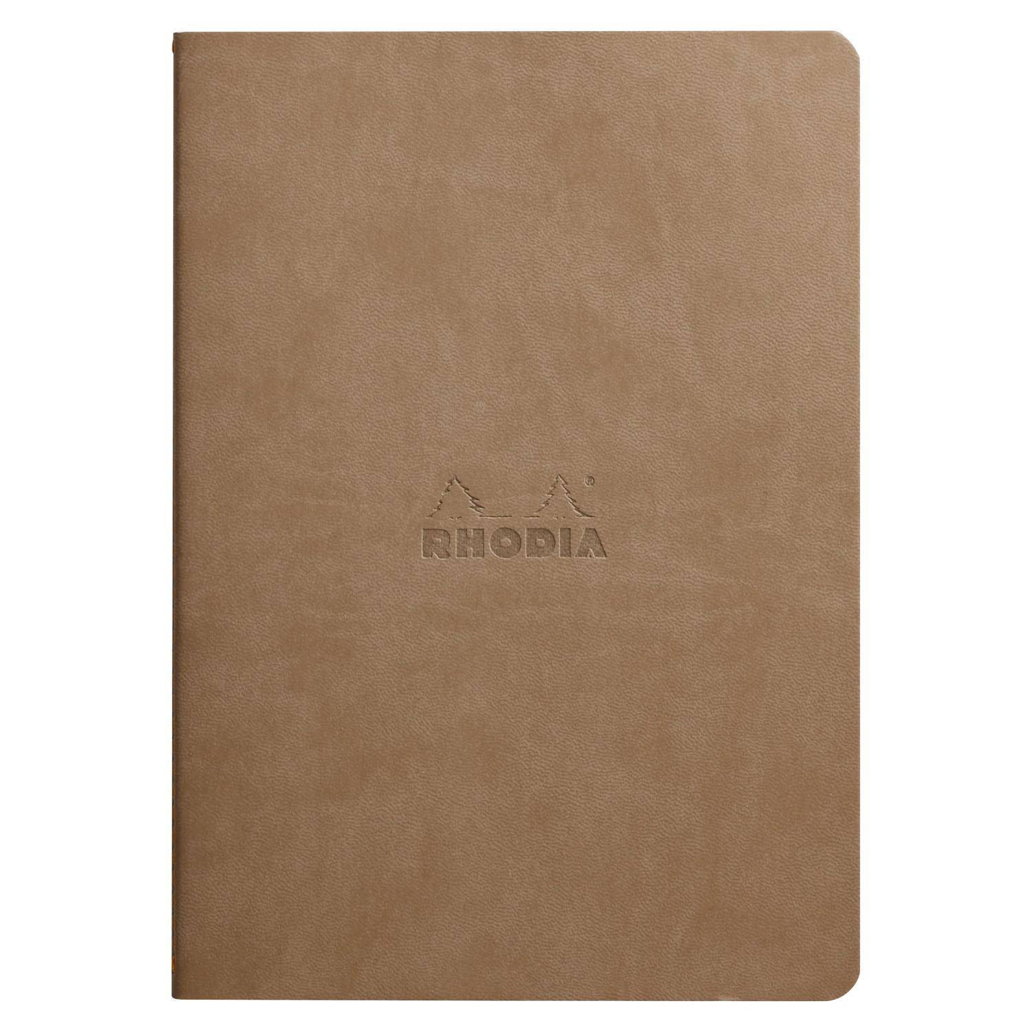 Rhodia Notizheft A5, 32 Bl dots/punktkariert, Papier 90g elfenbein Taupe 116454C