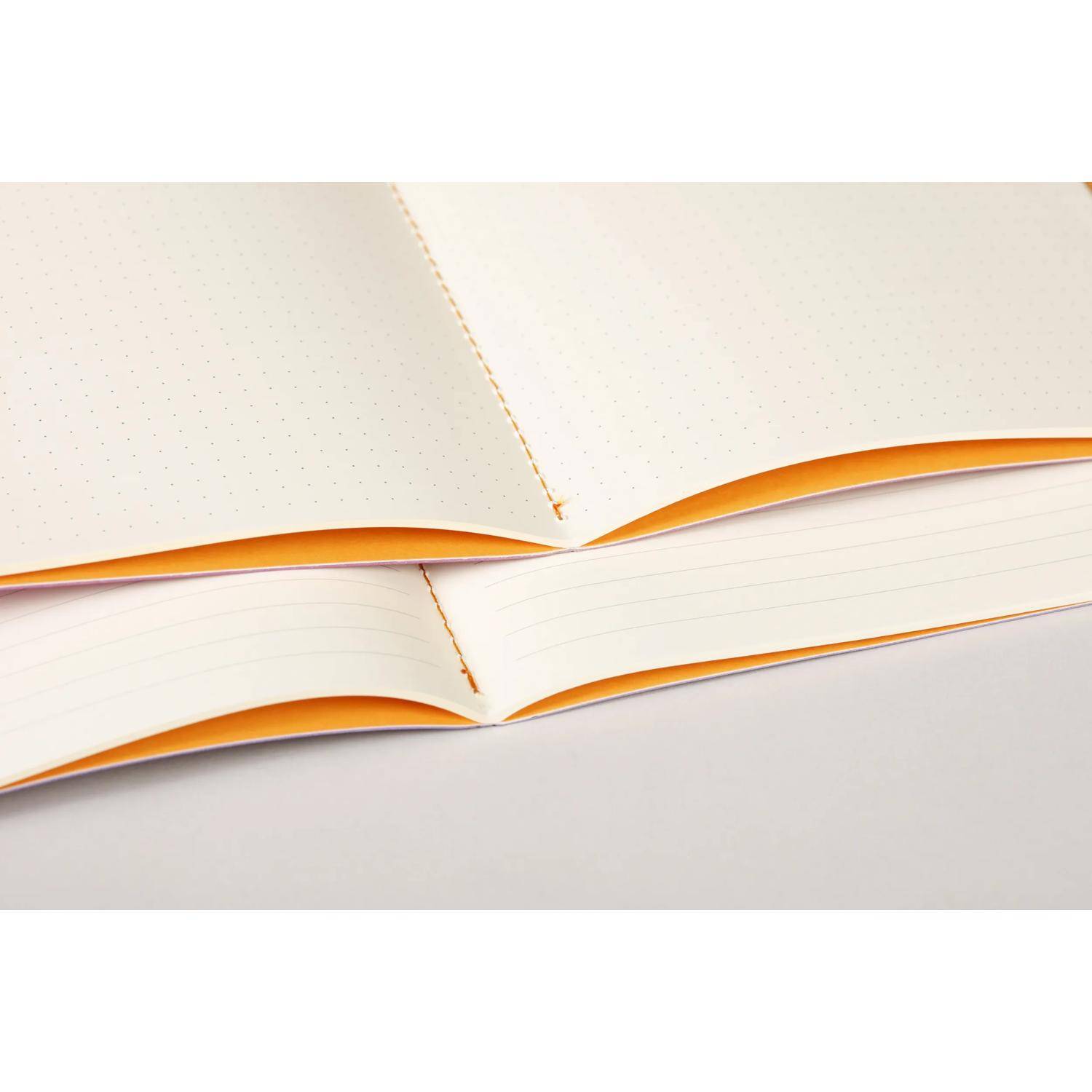 Rhodia Notizheft A5, 32 Bl dots/punktkariert, Papier 90g elfenbein Taupe 116454C