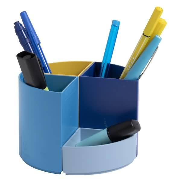 Stifteköcher BeeBlue 68202D 4 Fächer farbig