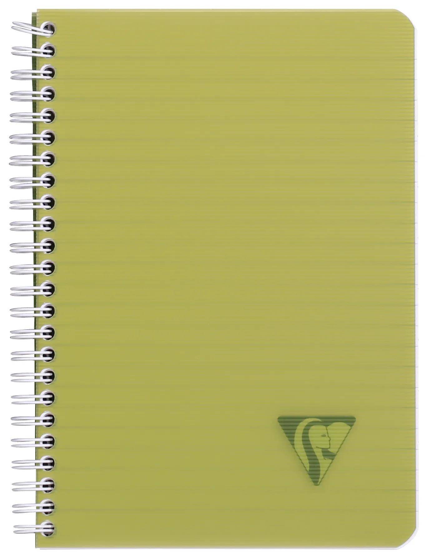 Clairefontaine 5x Spiralheft A5 90 Blatt 90g liniert Einband sortiert 329546C