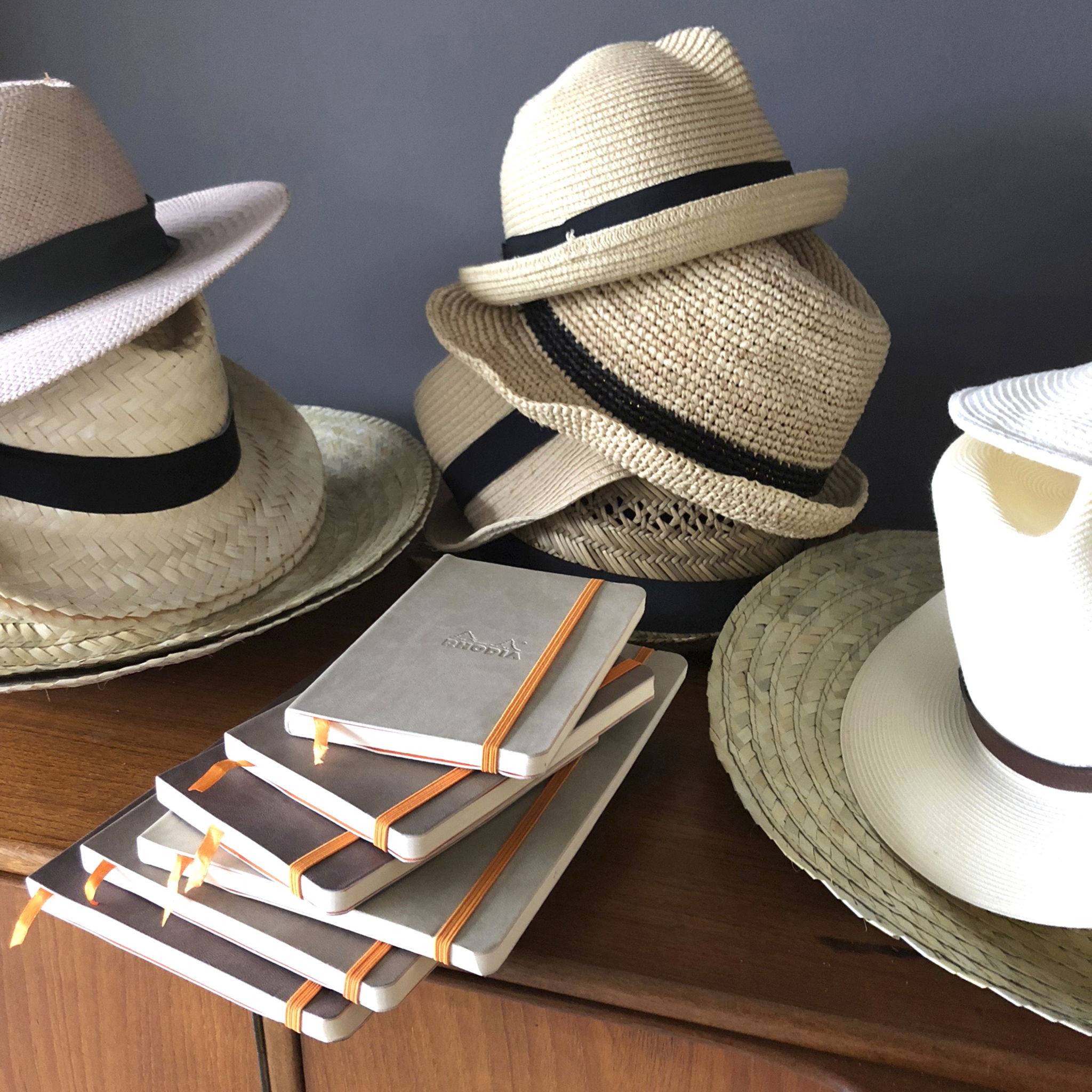 Rhodia flexibles Notizbuch A6 72 Bl liniert, Papier elfenbein 90g, Taupe 117304C