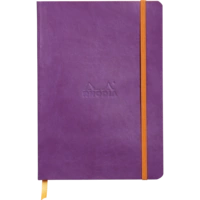 Rhodia Notizbuch A5 Softcover, 80 Bl elfenbein 90g, liniert, Violett 117410C Rhodia Notizbuch A5 Softcover, 80 Bl elfenbein 90g, liniert, Violett 117410C