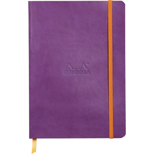 Rhodia Notizbuch A5 Softcover, 80 Bl elfenbein 90g, liniert, Violett 117410C Rhodia Notizbuch A5 Softcover, 80 Bl elfenbein 90g, liniert, Violett 117410C