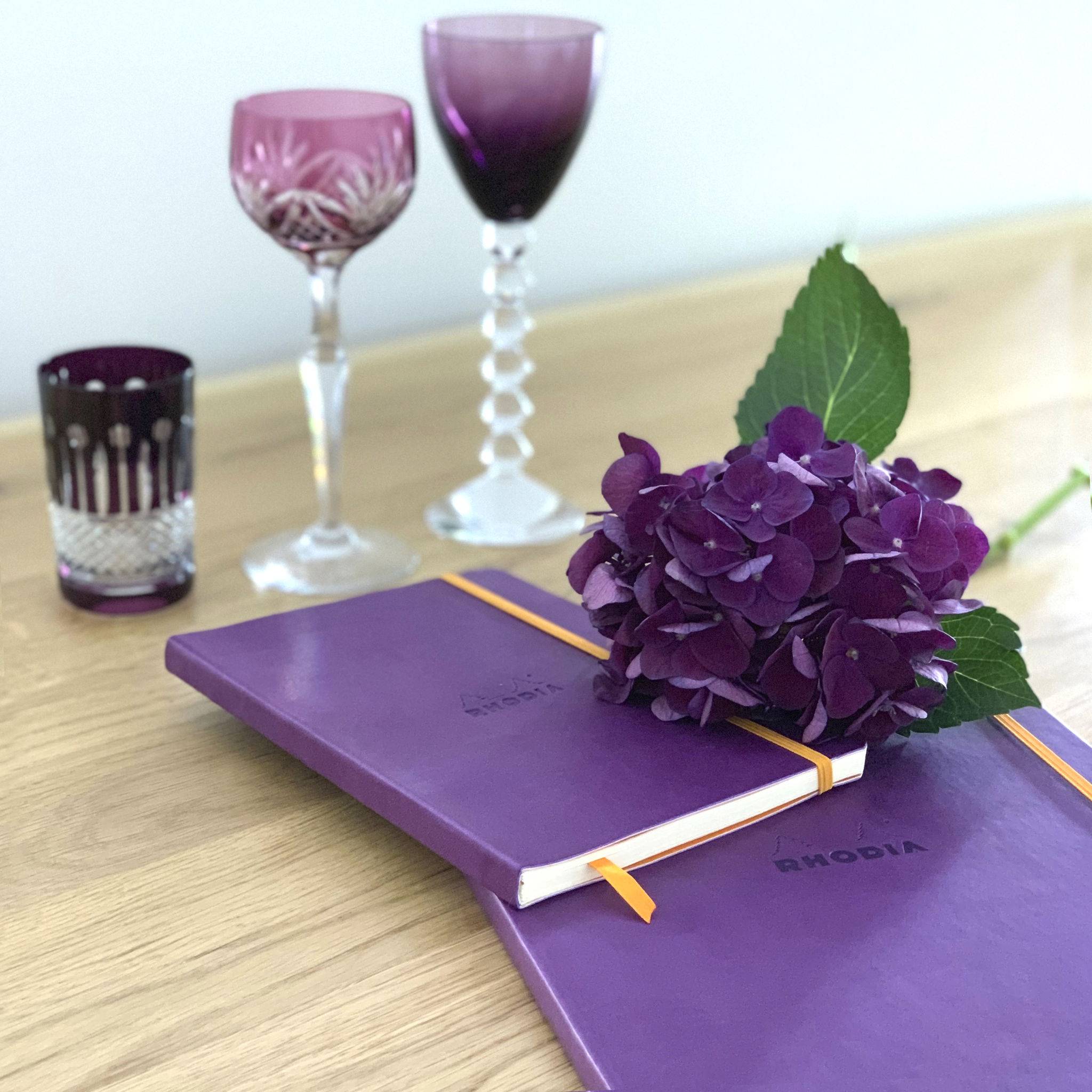 Rhodia Notizbuch A5 Softcover, 80 Bl 90g, dot/punktkariert, Violett 117460C