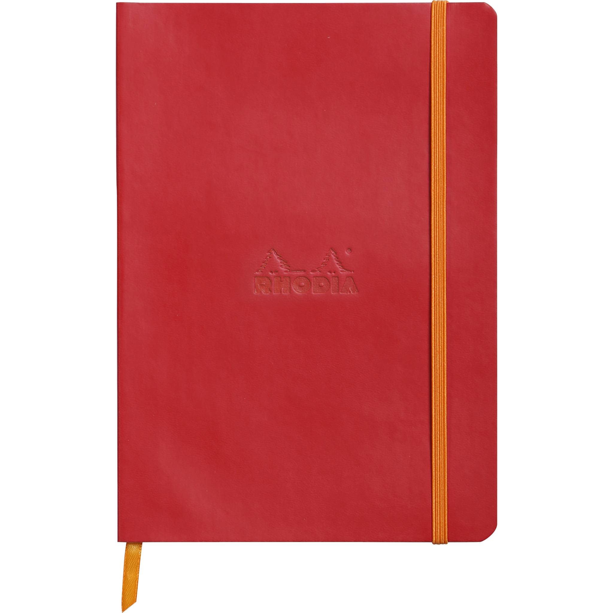 Rhodia Notizbuch A5 Softcover, 80 Bl 90g, dot/punktkariert, Mohnrot 117463C