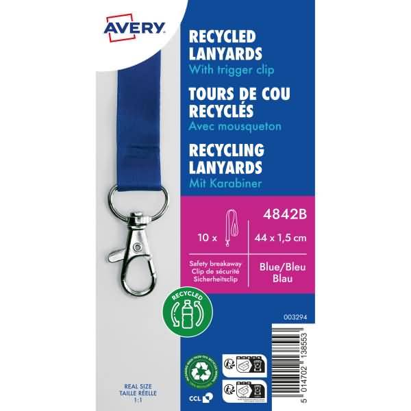 Lanyard 4842B 15x440mm blau 10 Stück