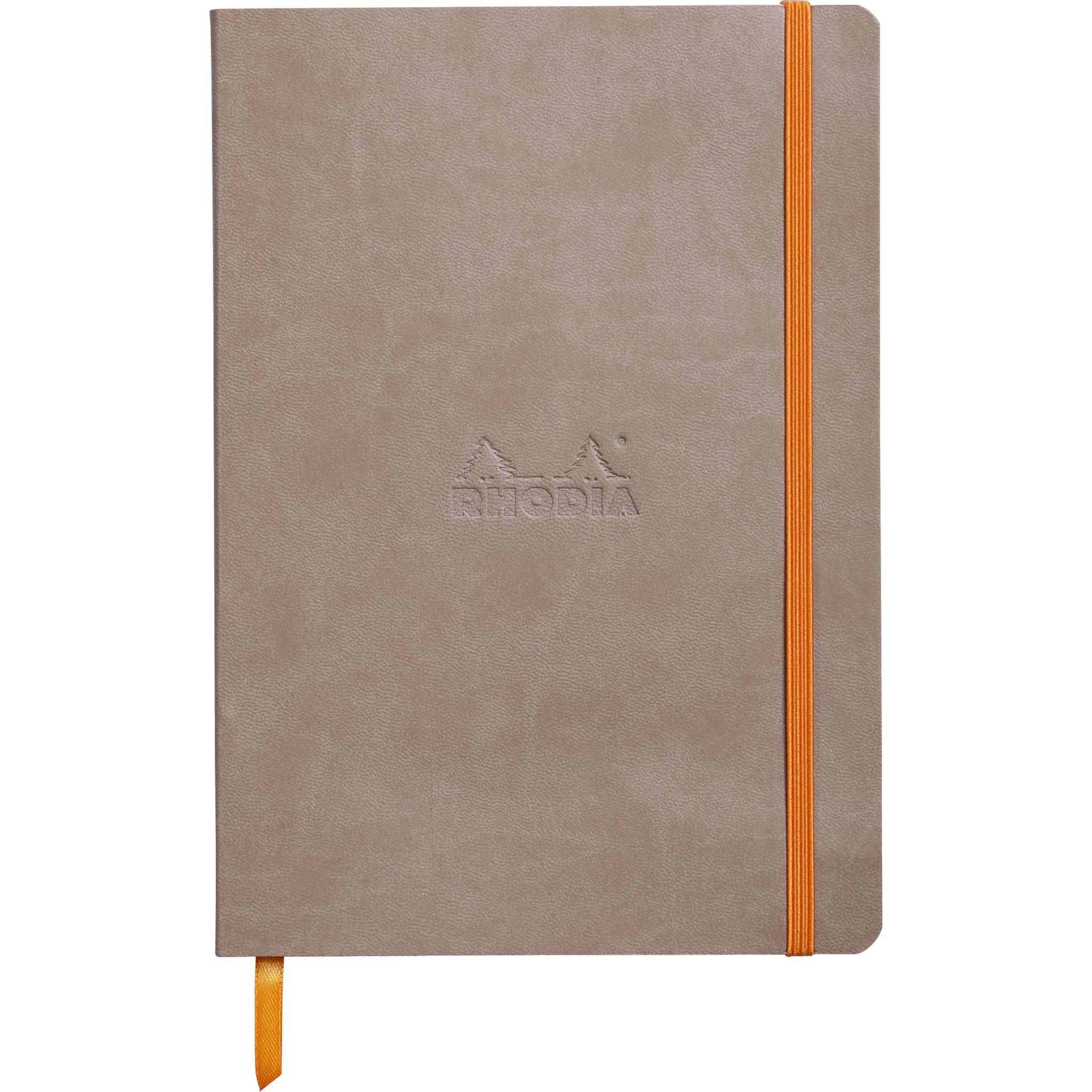 Rhodia Notizbuch A5 Softcover, 80 Bl 90g, liniert, Taupe 117404C