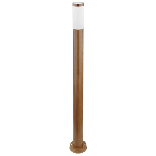 Stehleuchte Außenleuchte Gartenlampe Standleuchte Wegelampe Terrasse IP44, Edelstahl holzoptik, 1x E27 Fassung, DxH 12,7x110 cm Stehleuchte Außenleuchte Gartenlampe Standleuchte Wegelampe Terrasse IP44, Edelstahl holzoptik, 1x E27 Fassung, DxH 12,7x110 cm