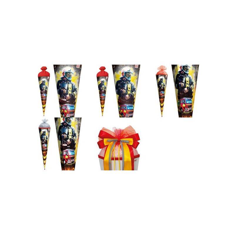 ROTH Schultüte "Feuerwehrmann", rund, 700 m, mit Effekt