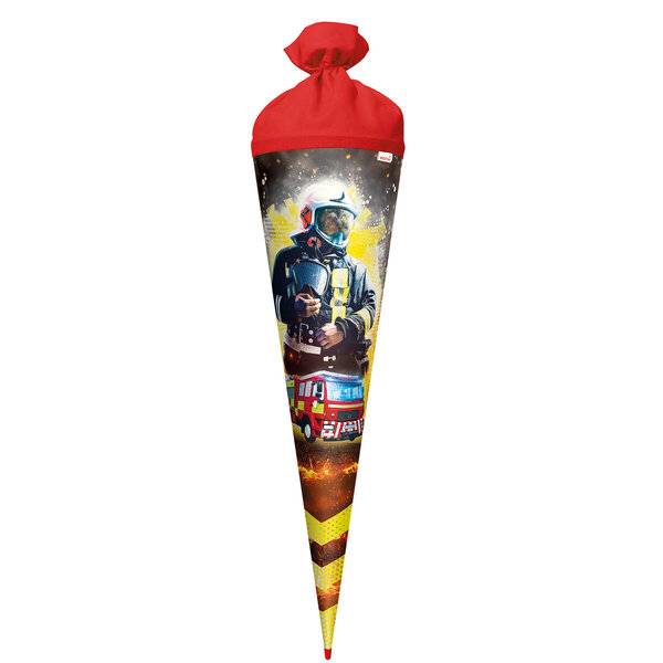 Schultüte Feuerwehrmann - rund 70 cm.