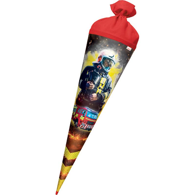 ROTH Schultüte "Feuerwehrmann", rund, 700 mm