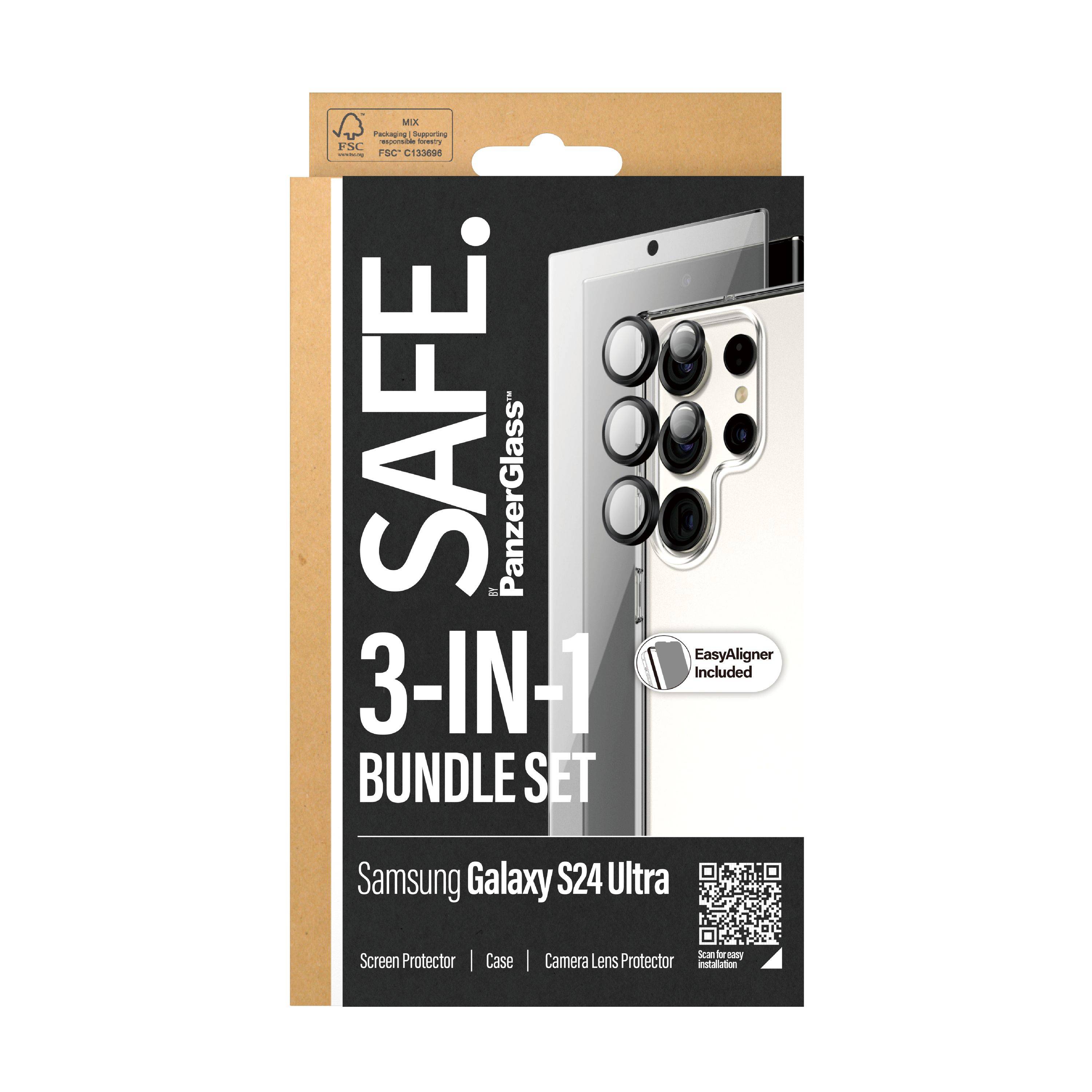 PanzerGlass SAFE. Bundle Galaxy S24 Ultra (Case+Glas+Kameragl)