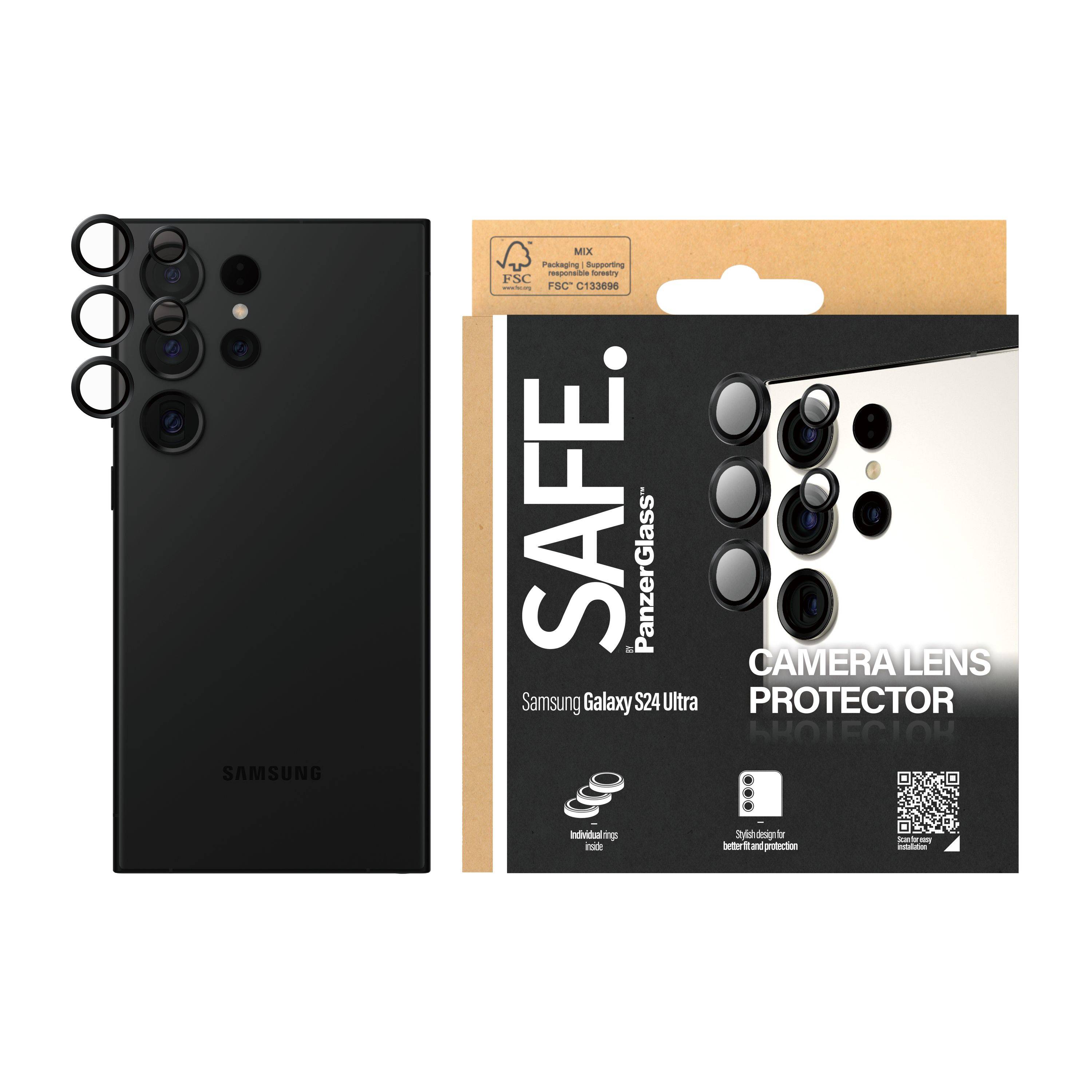 PanzerGlass SAFE. Hoops Kamera SP Galaxy S24 Ultra schwarz