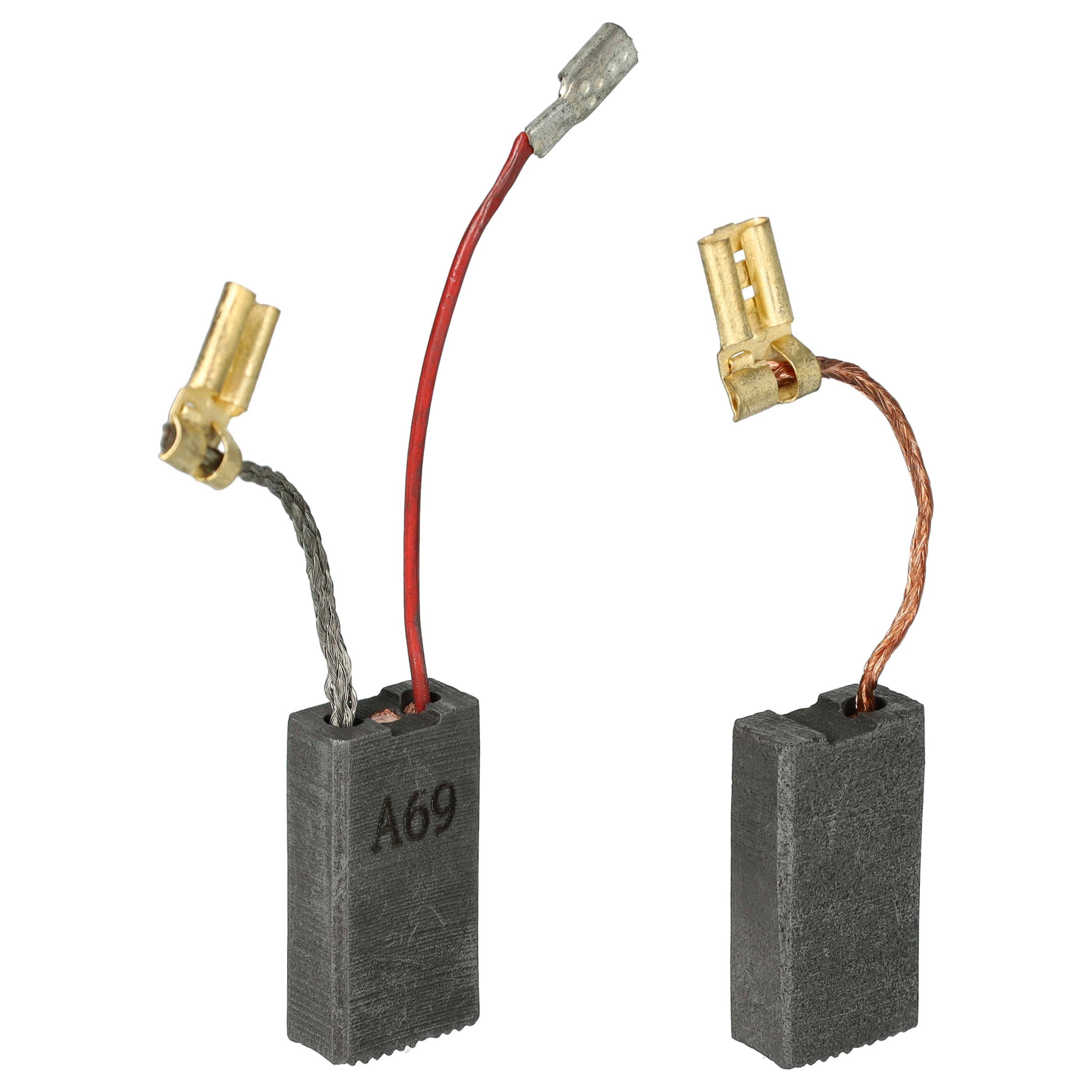 vhbw 2x Kohlebürste 23 x 12,3 x 6,2 mm kompatibel mit Bosch 3611B640B1, 3 611 C21 000 Elektrowerkzeug, Bohrhammer