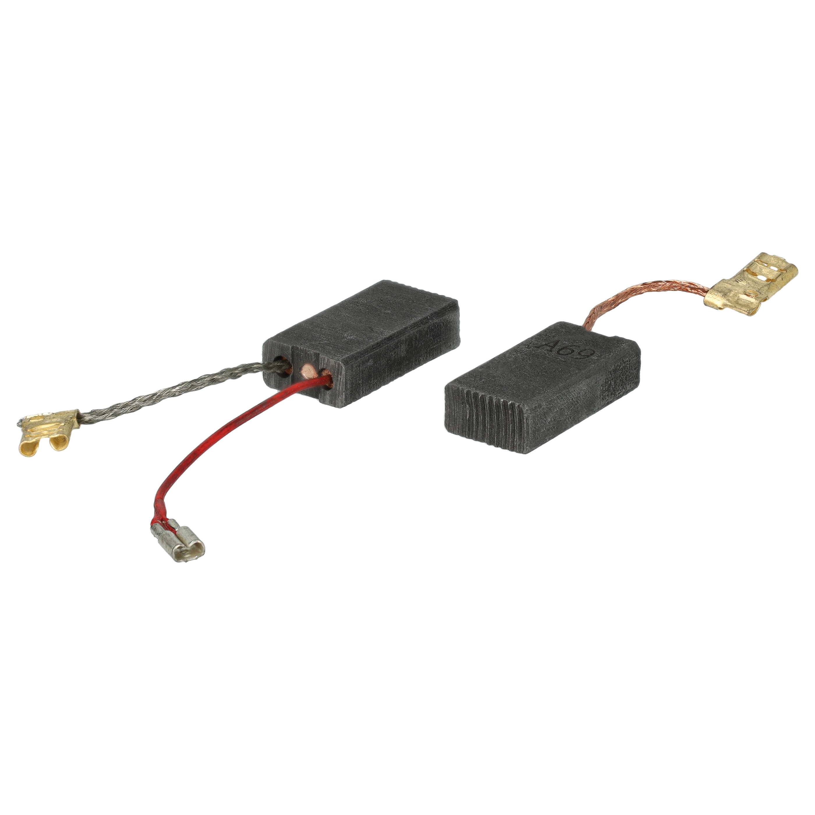 vhbw 2x Kohlebürste 23 x 12,3 x 6,2 mm kompatibel mit Bosch 3611B64051, 3611B64050, 3611B64041, 3611B64060 Elektrowerkzeug, Bohrhammer