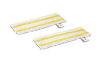 Kärcher Universal floor cloth set EasyFix - Einmal-Wischtusch - Weiß - Gelb - 2 Stück(e) - 115 mm - 345 mm - 10 mm