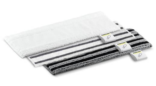 Kärcher Allrounder Bodentuchset EasyFix - Einmal-Wischtusch - Schwarz - Grau - Weiß - Polyester - Viskose - 115 mm - 345 mm - 10 mm