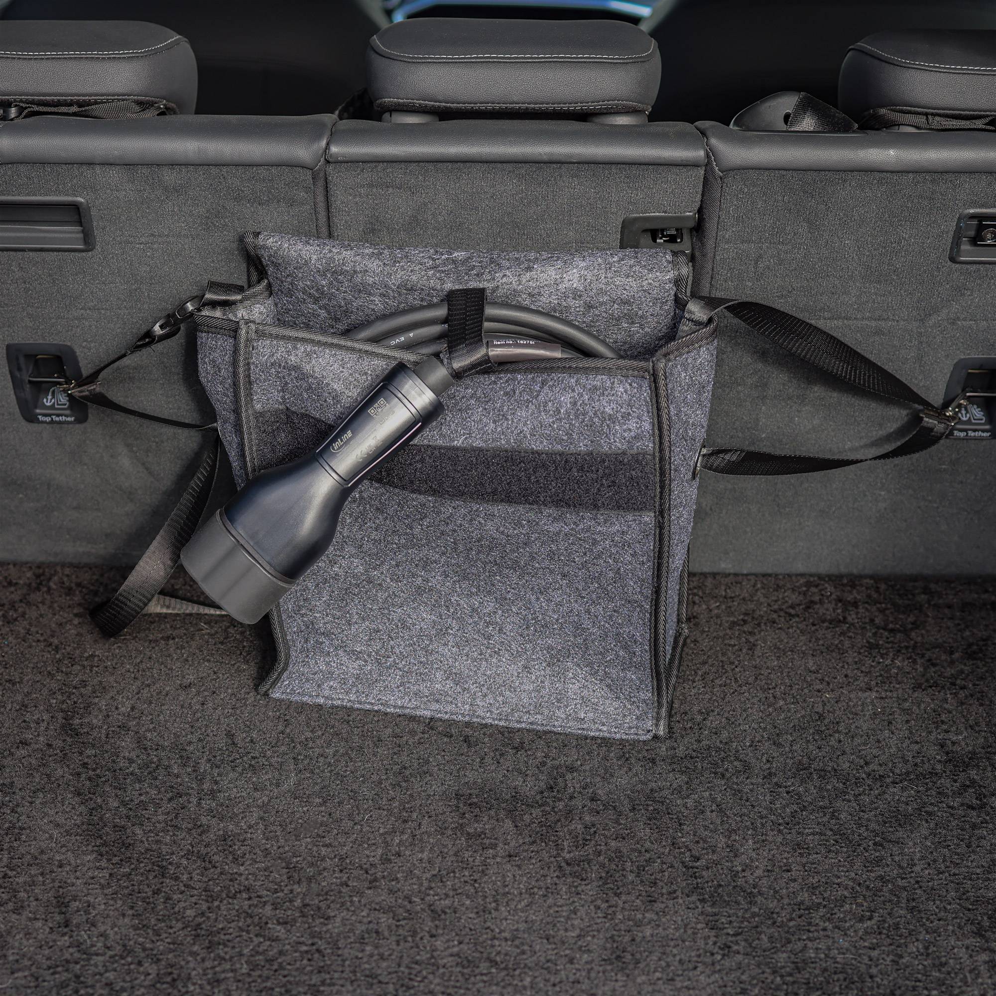 INLINE - Aufbewahrungstasche für EV Autoladekabel - bis 7,5m - grau