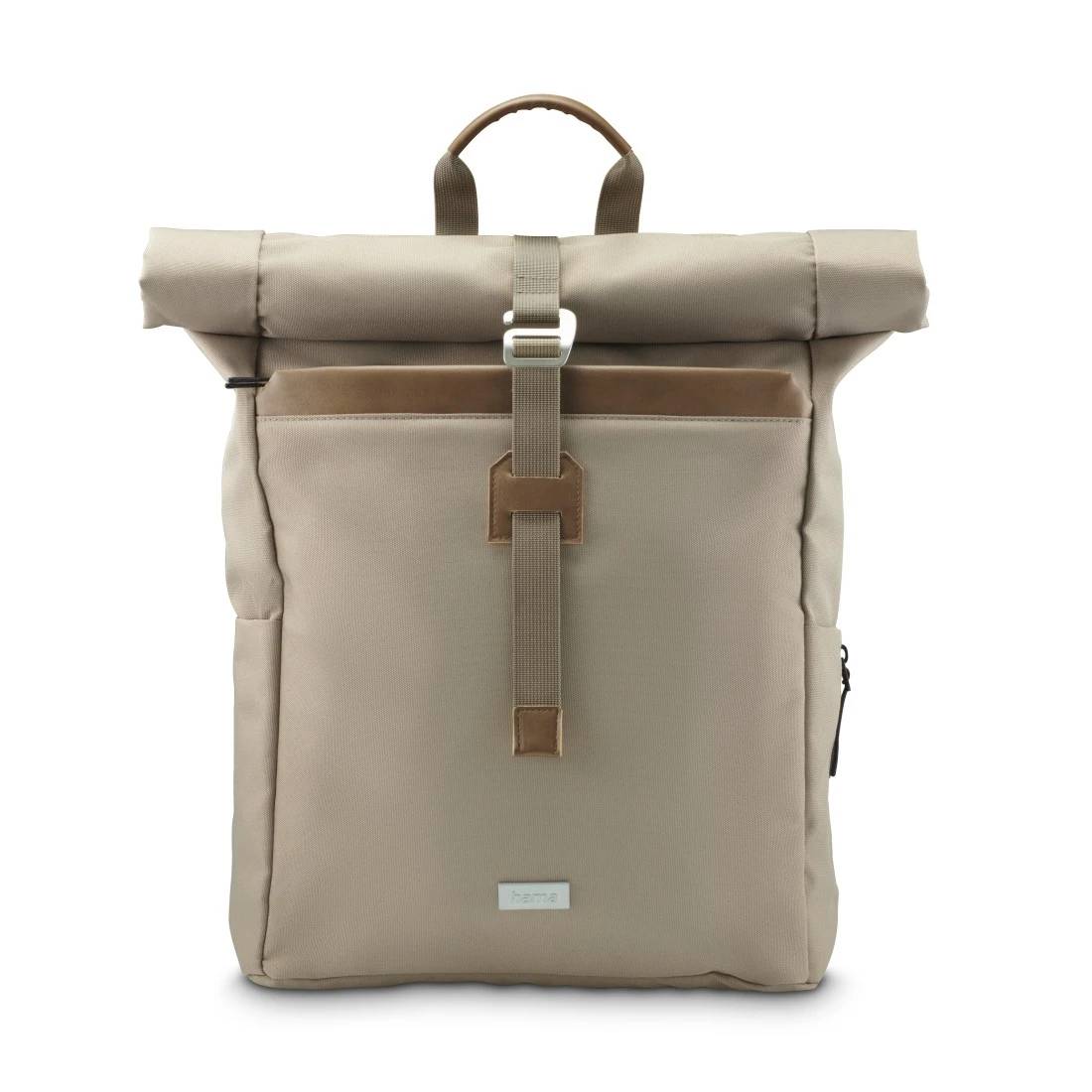 Hama Laptop-Rucksack Silvan Rolltop nachhaltig bis 41 cm 16.2 Beige