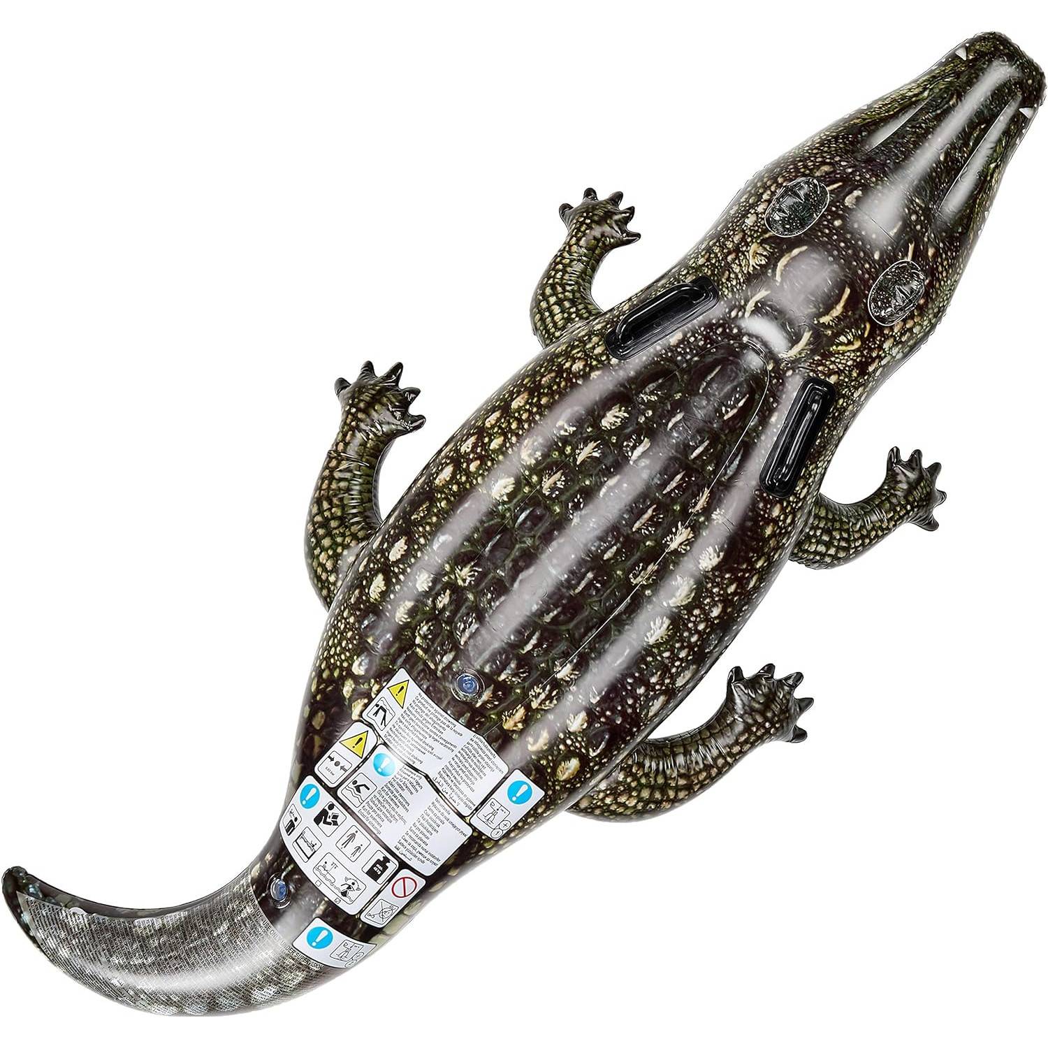 INTEX 57551NP - Schwimmtier - realistisches Krokodil (170x86cm) Alligator Gator