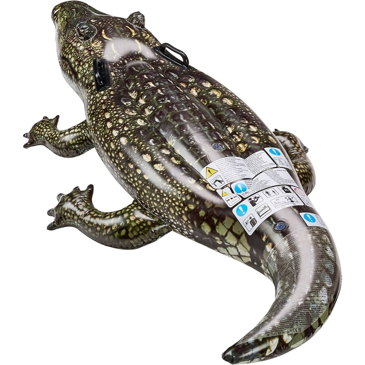 INTEX 57551NP - Schwimmtier - realistisches Krokodil (170x86cm) Alligator Gator
