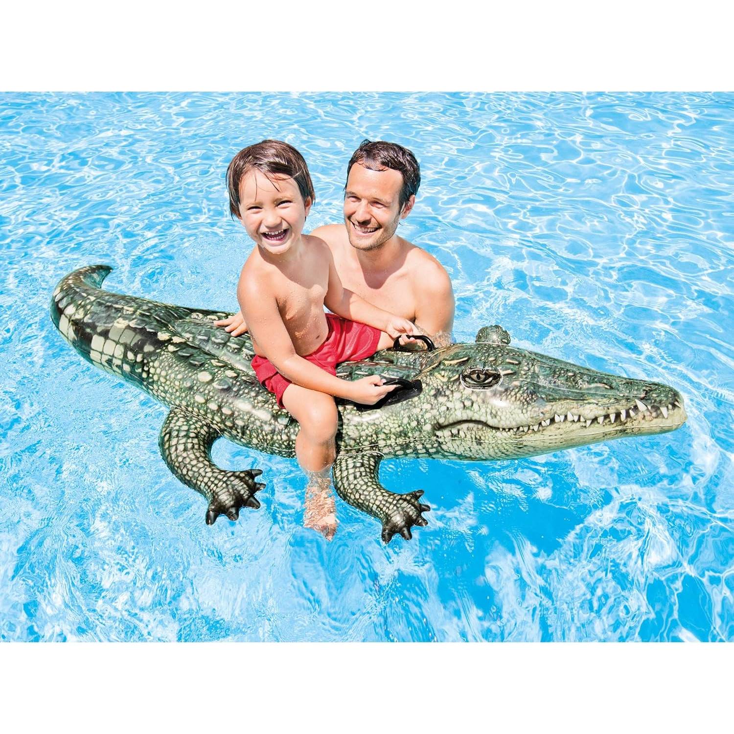 INTEX 57551NP - Schwimmtier - realistisches Krokodil (170x86cm) Alligator Gator
