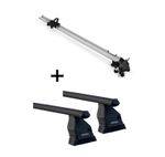 VDP Fahrradträger Bike Pro + Dachträger Menabo Tema Stahl kompatibel mit für Ford Focus C-Max 2003-2010