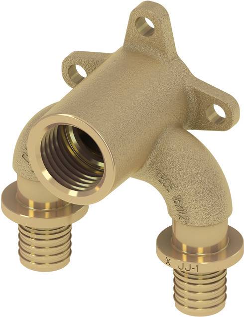 TECEflex U-Doppel-Wandscheibe RG druckverlustopt. d= 20mmx1/2 IGx20mm