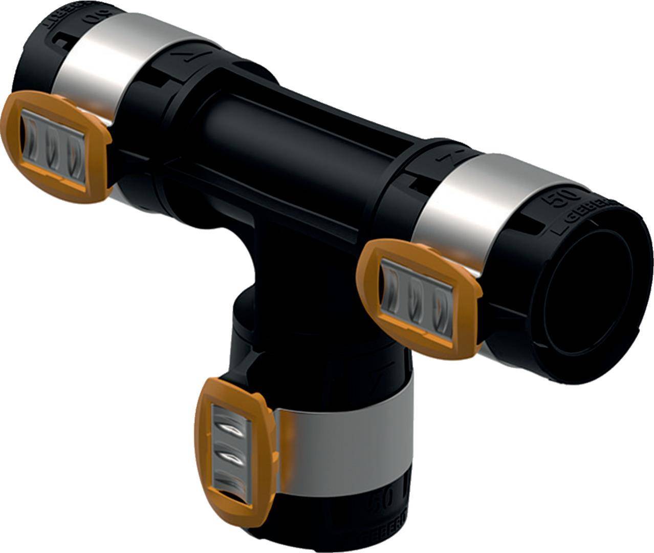 Geberit GE FlowFit, T-Stück, egal, PPSU, 90 Grad, d50 x 50 x 50mm, 1 Stk.