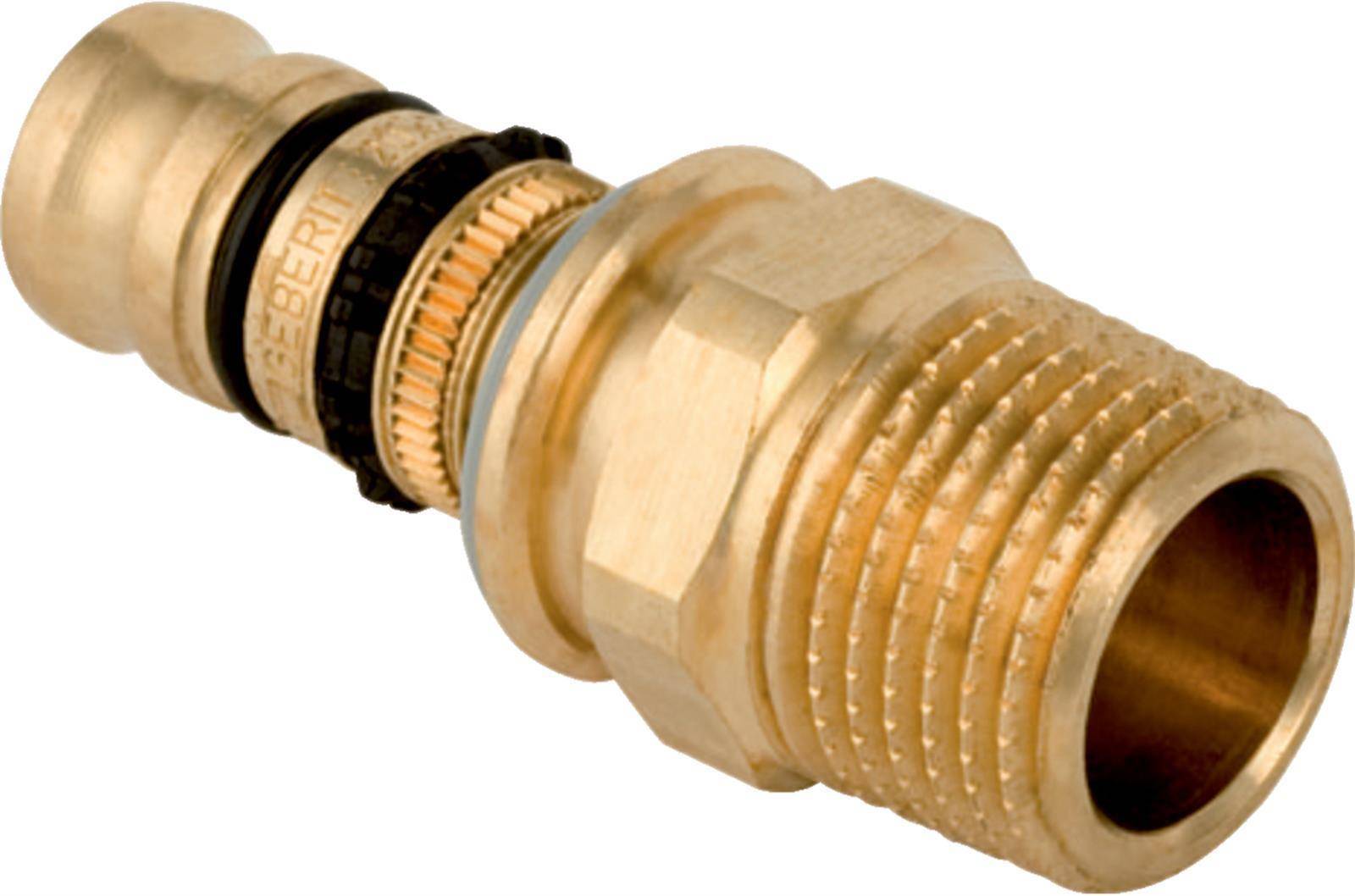 Geberit Mepla Übergang mit Außengewinde Rotguss 63mmx2