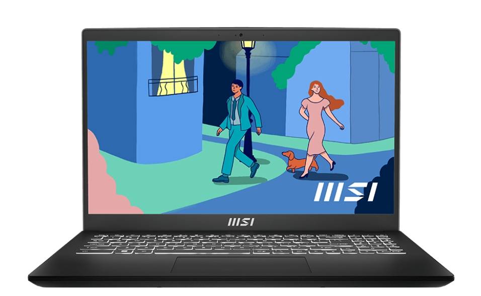 MSI Modern 15 B13M-246XES - Intel® Core™ i7 - 39,6 cm (15.6") - 1920 x 1080 Pixel - 16 GB - 512 GB - Schwarz