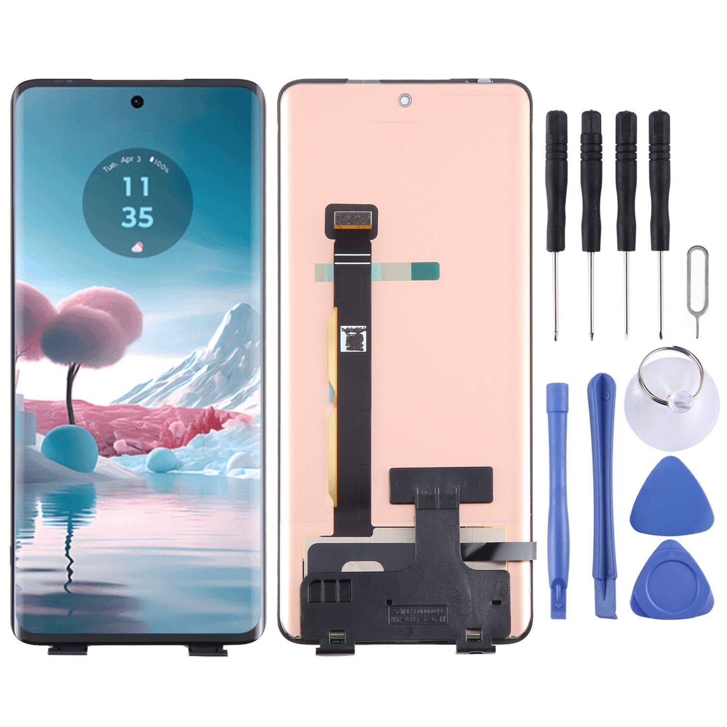 Für Motorola Edge 40 Neo Display Full LCD ohne Rahmen Einheit Touch Ersatzteil Reparatur Schwarz